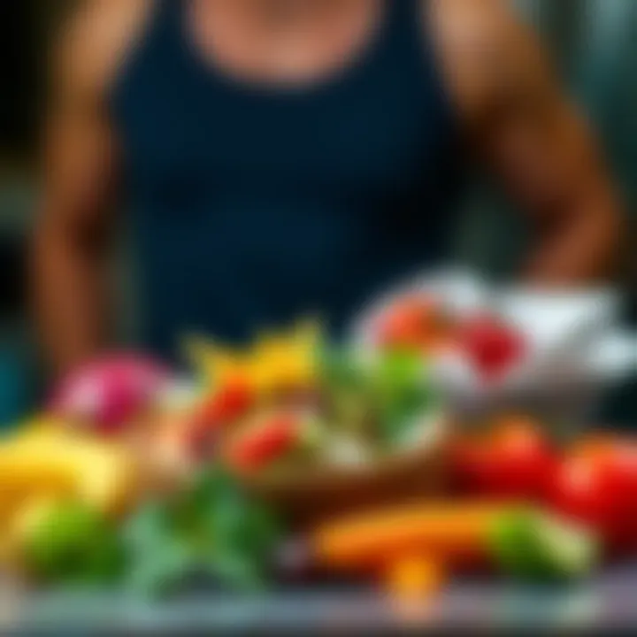 Healthy food sources rich in vitamins