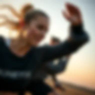 Athletes wearing Kinetix gear in action