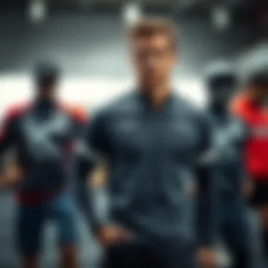 A showcase of various Kinetix sports apparel