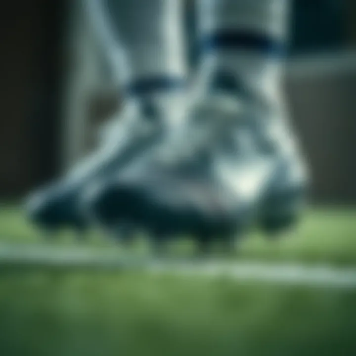 Close-up of premium materials used in cleats
