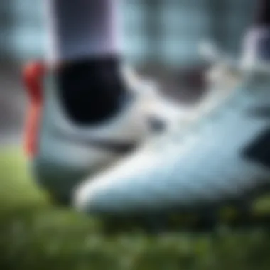 Close-up of quality soccer cleats showcasing material