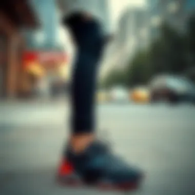 Chic Outfit Ideas with Lotto Black Shoes Stylish outfit combinations featuring Lotto black sports shoes