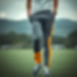 Stylish National Geographic athletic pants showcasing modern design.