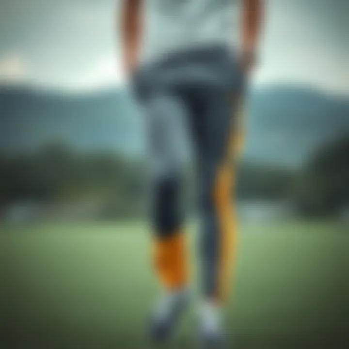 Stylish National Geographic athletic pants showcasing modern design.