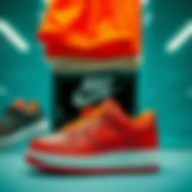 A vibrant display of materials used in Nike Air products