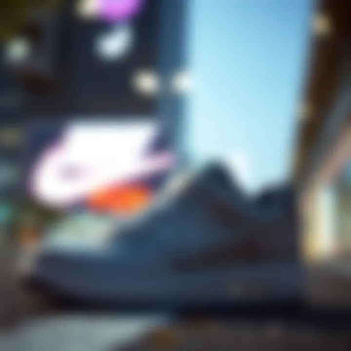 An artistic representation of Nike Air's impact on sports fashion