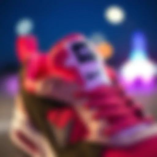 Close-up view of the Nike Air Trainer showcasing its unique design elements.