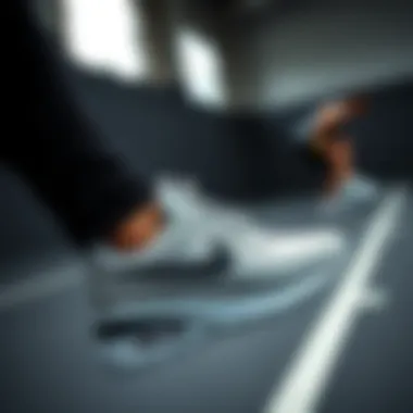 Performance in Action with Nike Air Trainer Nike Air Trainer in action during a training session emphasizing performance.