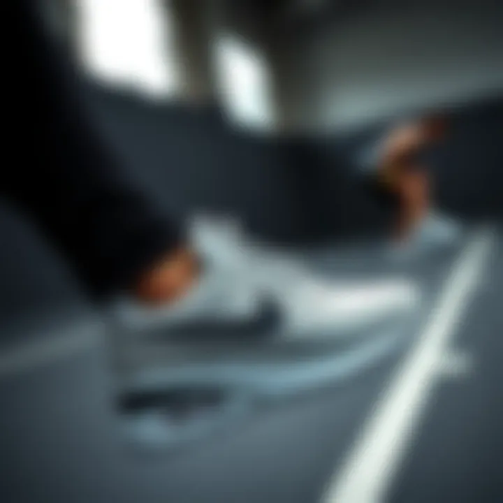 Performance in Action with Nike Air Trainer Nike Air Trainer in action during a training session emphasizing performance.