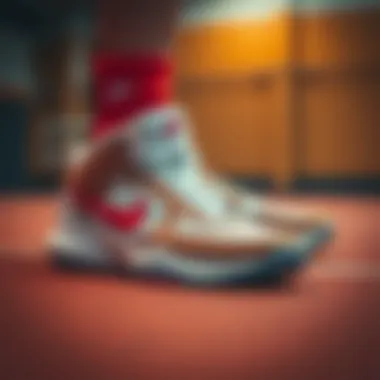 Stylish design of Nike basketball shoes