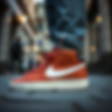 Nike Blazer Mid Low in Street Style Nike Blazer Mid Low in a stylish urban setting