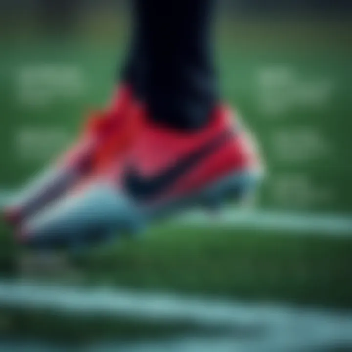 Essential Features of Nike Kids' Cleats Illustration highlighting key features of Nike children's soccer cleats