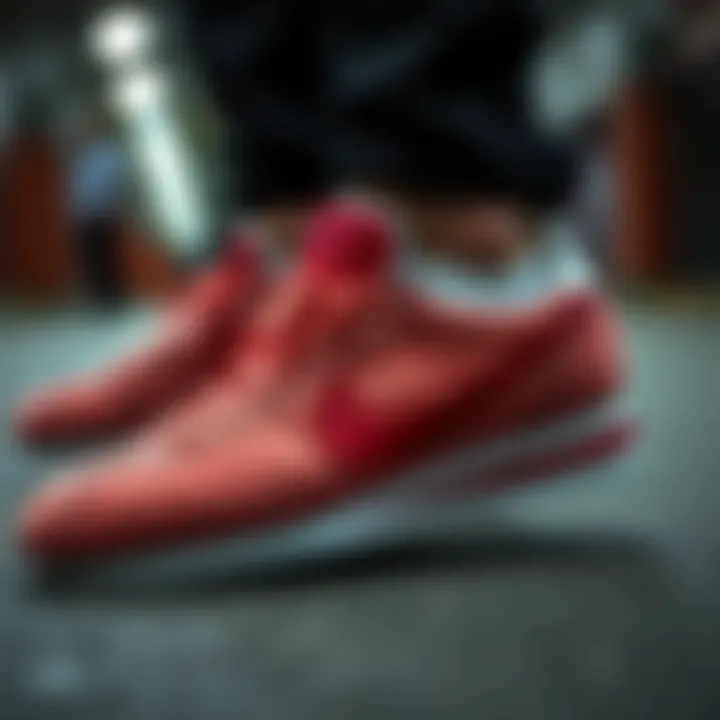 Close-up of Nike Cortez Mavi emphasizing quality and craftsmanship.