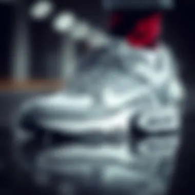 Close-up of Nike Gore-Tex sports shoe highlighting its waterproof feature