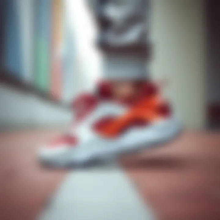 Nike Huarache shoes paired with modern athletic apparel