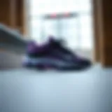 Elegant design of Nike purple sports shoes