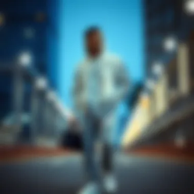 Fashionable outfit combination featuring Nike parachute sweatpants with accessories