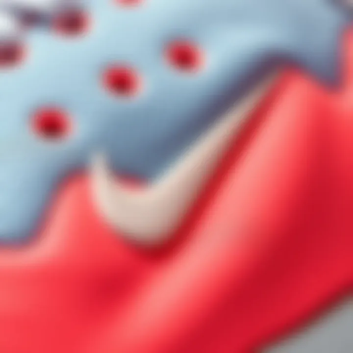 Detailing Fabric Texture of Nike Pembe Jumbo Close-up of fabric texture and design details