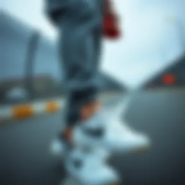 Fashionable outfit paired with Nike sneakers