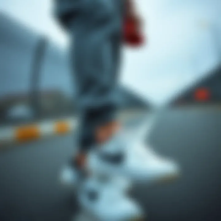 Fashionable outfit paired with Nike sneakers