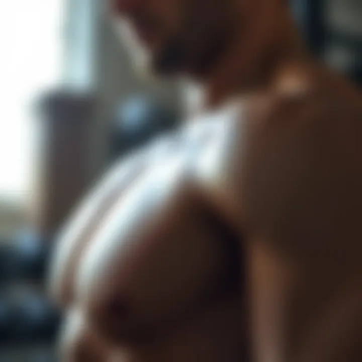 Nutrition plan supporting chest muscle growth