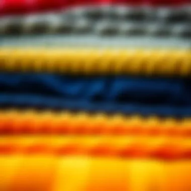 Various fabric samples showcasing polar material textures.