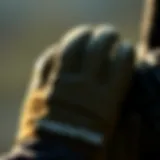 A close-up of a Predator glove showcasing its materials and design.