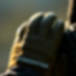 A close-up of a Predator glove showcasing its materials and design.