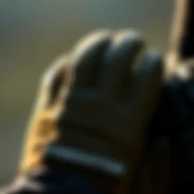 A close-up of a Predator glove showcasing its materials and design.