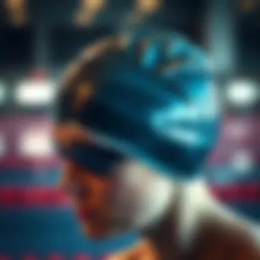 High-performance swimming cap designed for competitive athletes