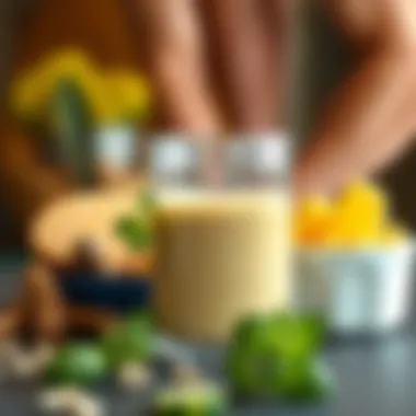 Illustration of the benefits of protein in muscle growth and overall health