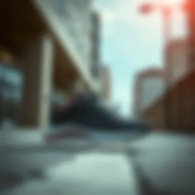 Dynamic urban setting featuring Puma Runtamed footwear