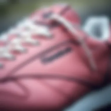 Close-up of Reebok Classic Leather detailing on a shoe