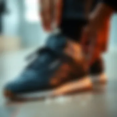 User maintaining Reebok Classic Leather shoes with cleaning supplies