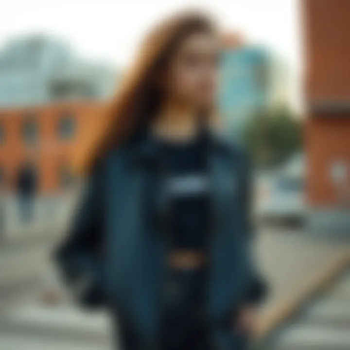 Stylish young adult showcasing Reebok Classic Leather in urban setting