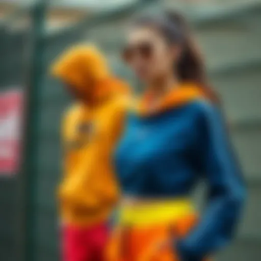 Vibrant athletic wear showcasing the latest trends in sports fashion.