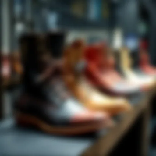 Stylish Riccardo Colli boots on display