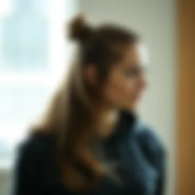 Illustration of healthy hair growth