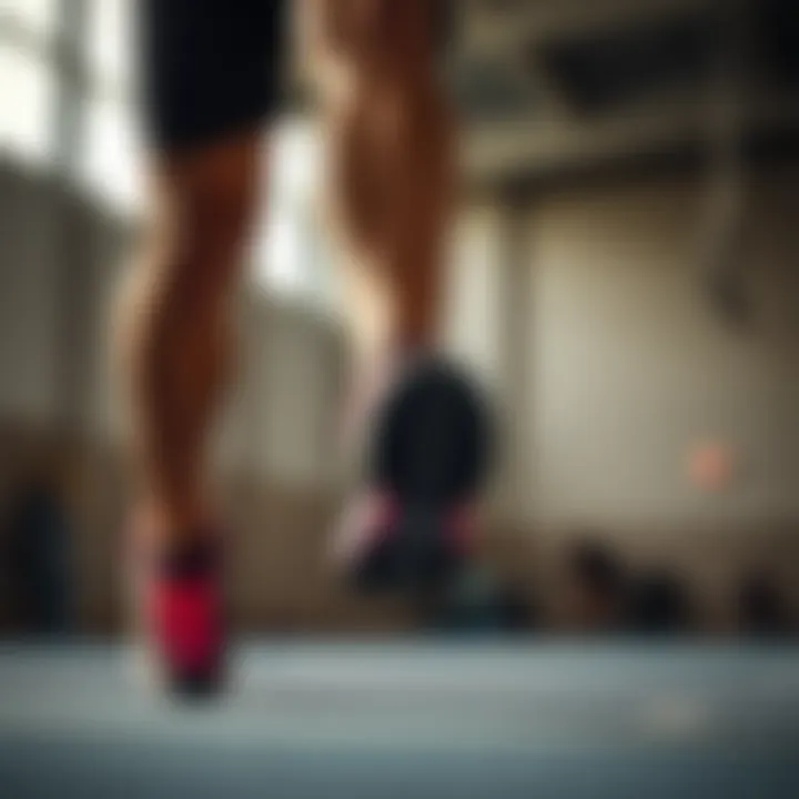 Athlete wearing Skechers Summit during a sports activity