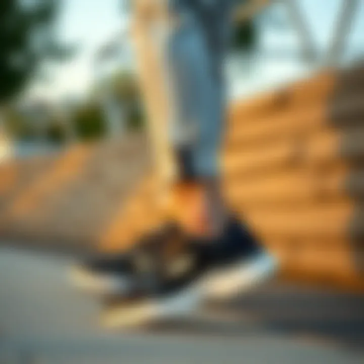 Skechers Summit shoes paired with casual outfit for versatile look