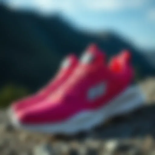 Close-up of Skechers Summit shoes showcasing innovative materials