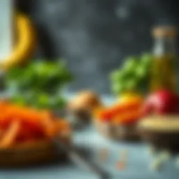 Nutrient-rich foods layout for athletes