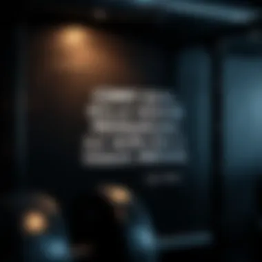 Motivational quote on a gym wall inspiring commitment