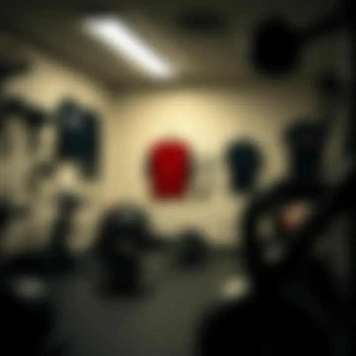 A well-organized workout space with essential equipment promoting daily exercise.