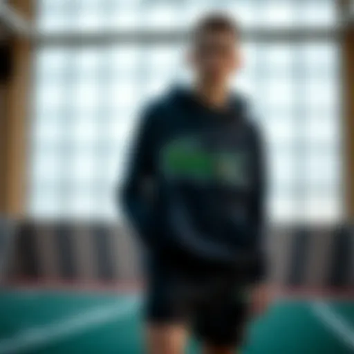 Elegant athletic wear featuring the crocodile logo