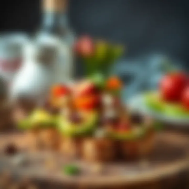 Avocado toast garnished with fresh ingredients