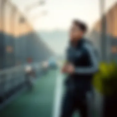 Comfortable fit of Volkswagen tracksuit in an active setting